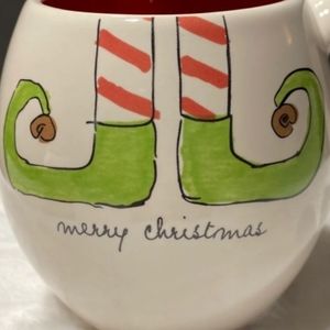 Rae Dunn "CHRISTMAS CHEER" & "MERRY CHRISTMAS" Elf Feet Mugs $14ea or $26pr
